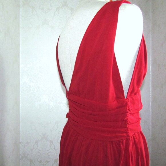 EVER PRETTY BALL GOWN, 16, NWT, BURGUNDY MAXI DRESS, GRACEFUL GRECIAN STYLE - Picture 6 of 8